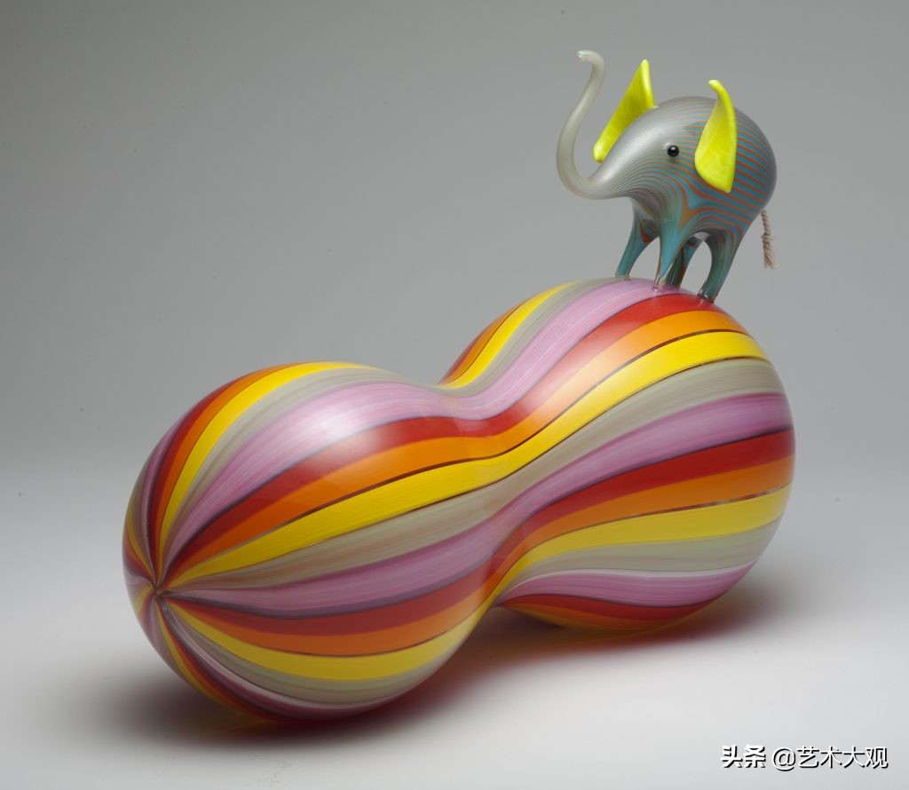 可爱的玻璃动物,艺术玻璃雕塑
