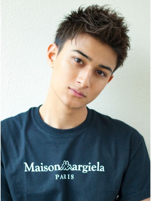 男生卷发造型中短卷,男生卷发造型中长发圆脸