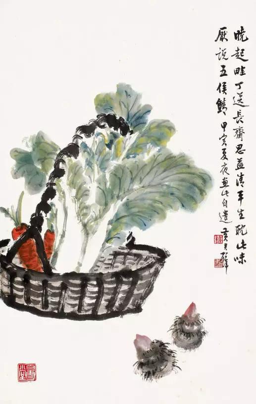 画白菜技法,3d白菜画