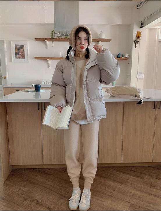 18套俏皮的保暖穿搭,韩国街拍穿搭冬季保暖