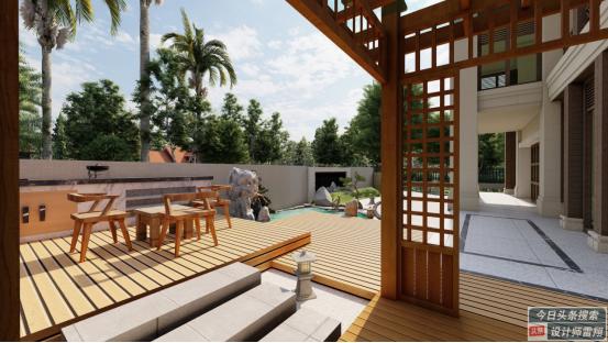 庭院小桥流水中式庭院,中式庭院终于搞定了