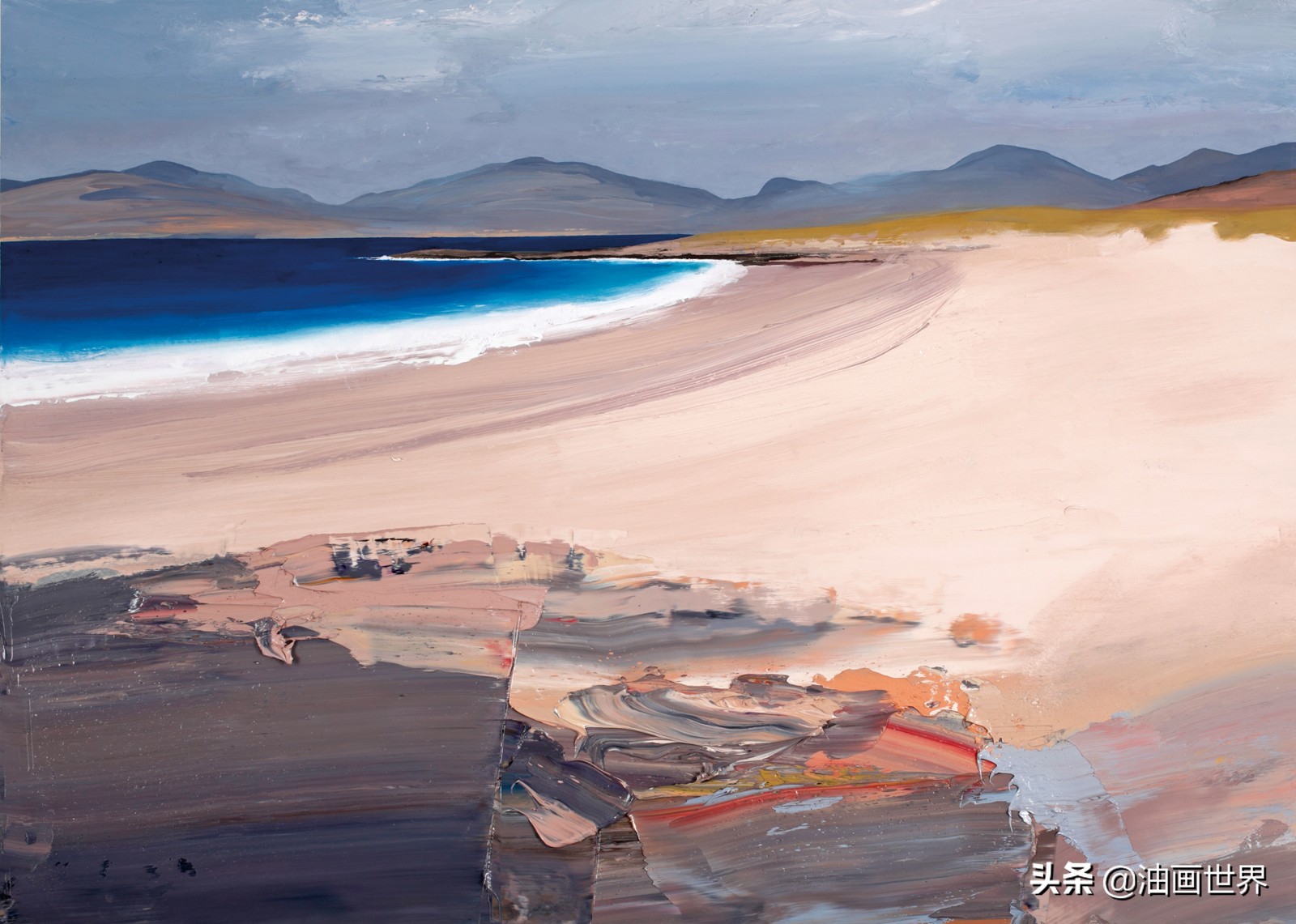 美国画家大峡谷古典风景油画,美国油画家埃里克瓦列斯的风景画