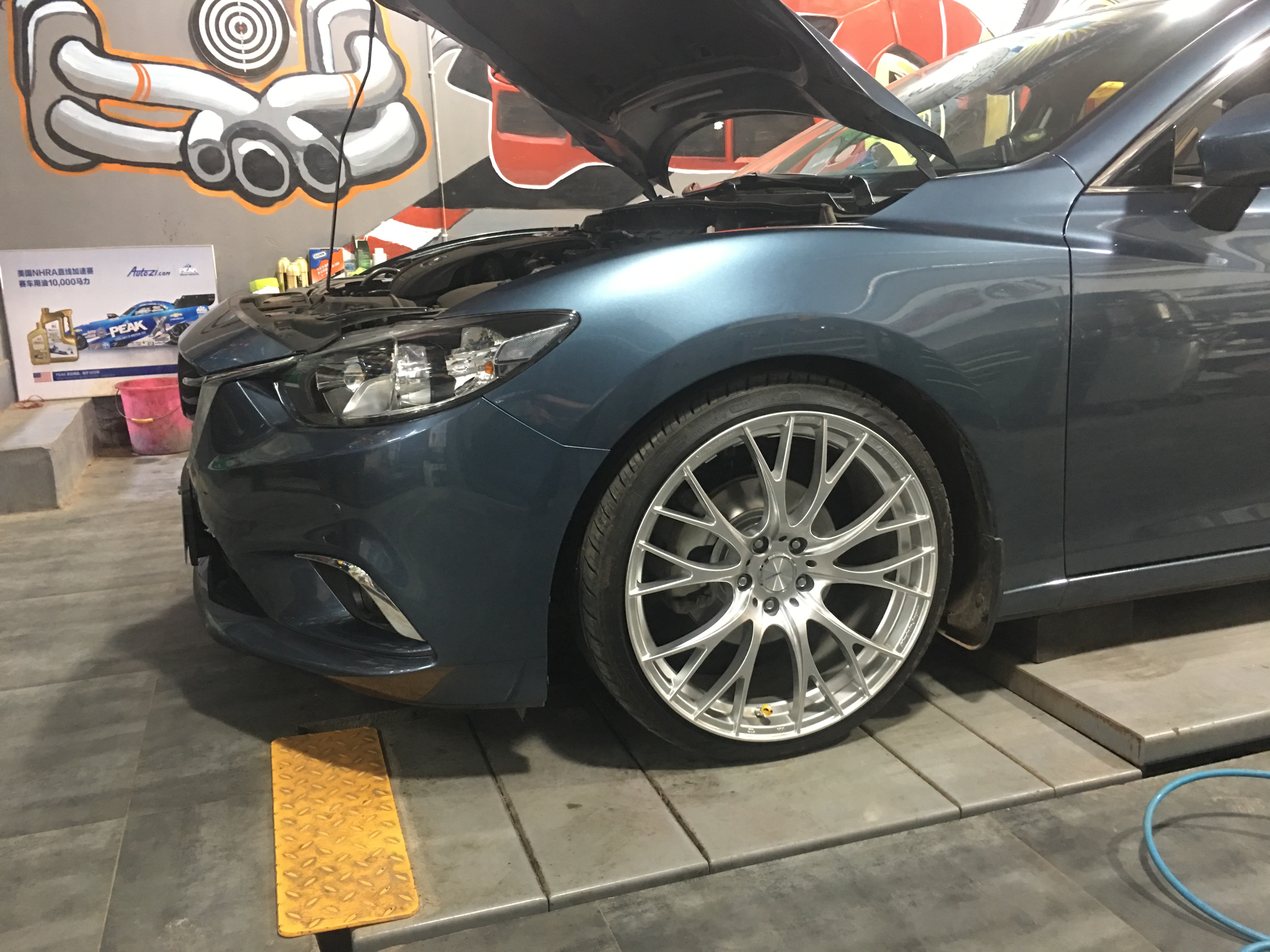 马自达阿特兹改装airbft气动避震,15年马自达阿特兹改装大包围