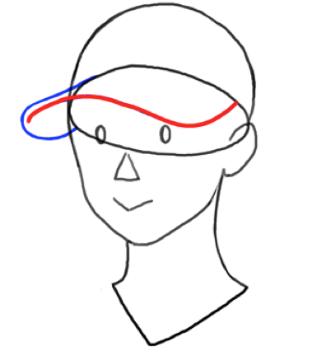 画帽子教程鸭嘴帽,帽子有帽舌怎么画又简单又好看