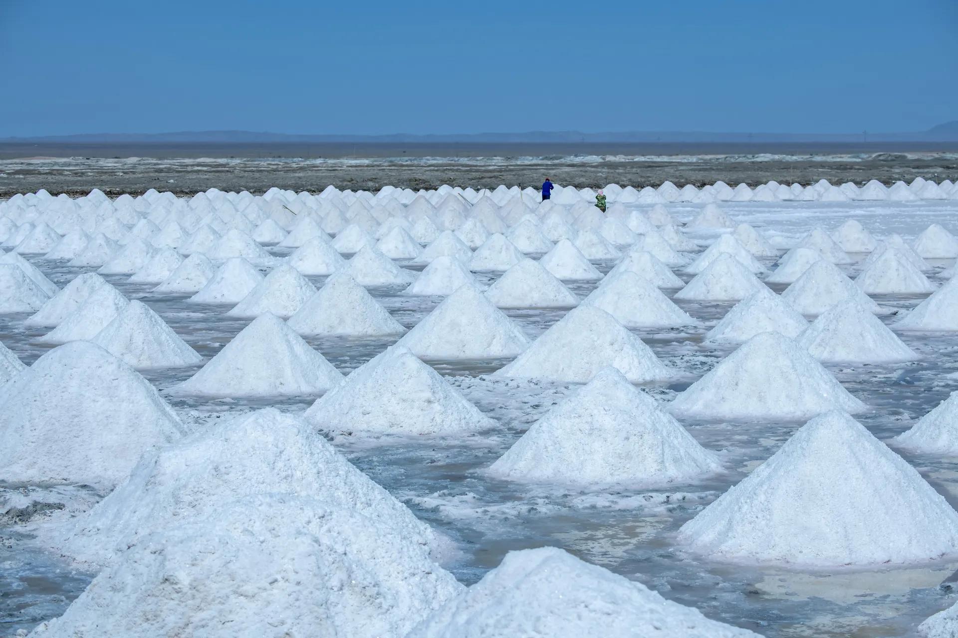 运城盐湖色彩斑斓图片,运城盐湖为什么色彩斑斓