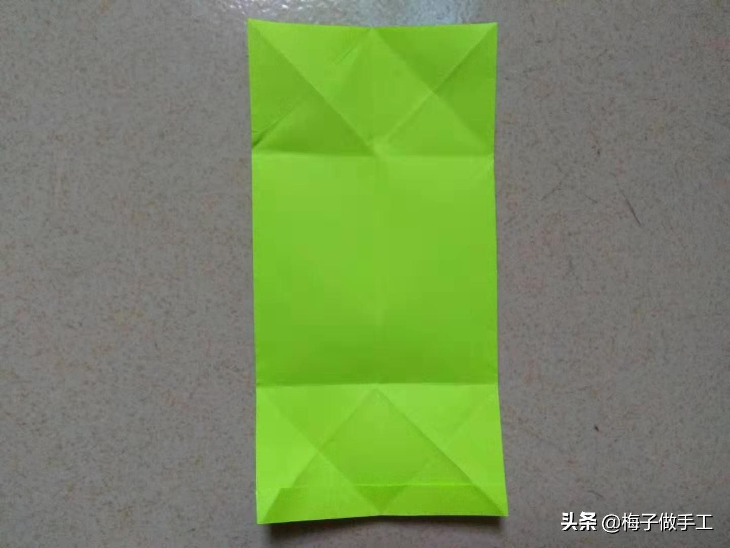 手工折纸简单好看的牛奶盒,简单折纸手工牛奶盒长方形纸