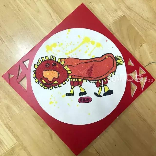 新年创意美术作品春节快乐,创意美术4-6岁新年鞭炮