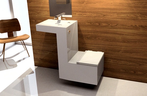 头回见马桶带洗手池，洗完手，水储存冲马桶，每月能省一半水费！