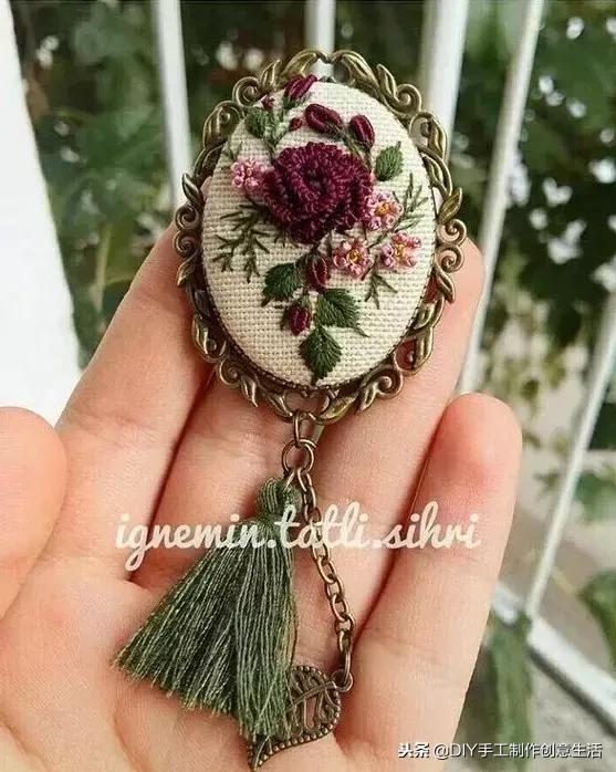 如何绣项链,手工项链绣法