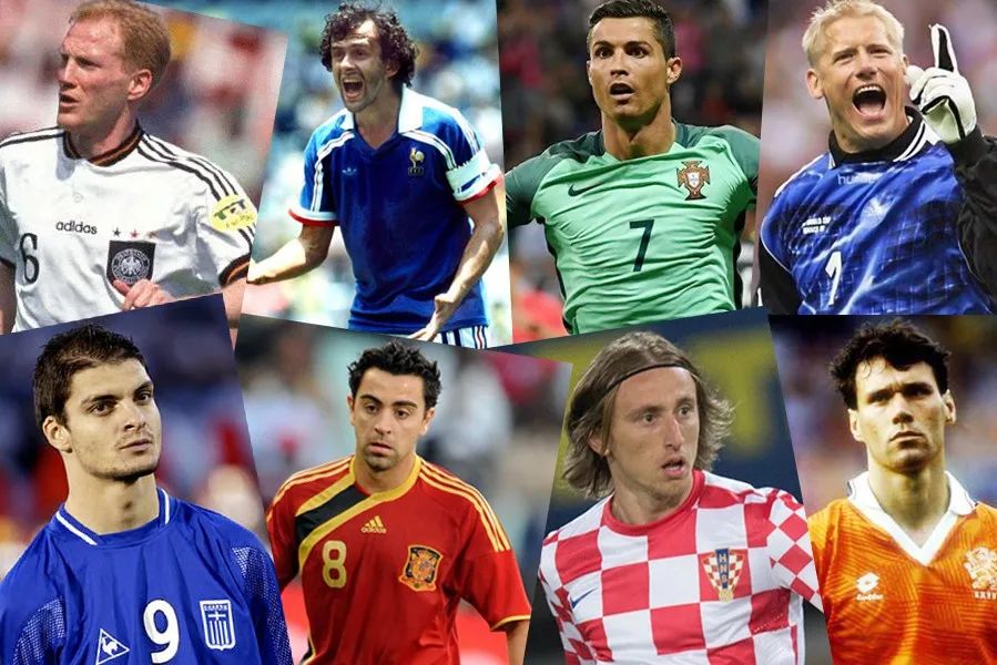 欧洲杯1-8决赛历史记录,欧洲杯历史8分之一比分