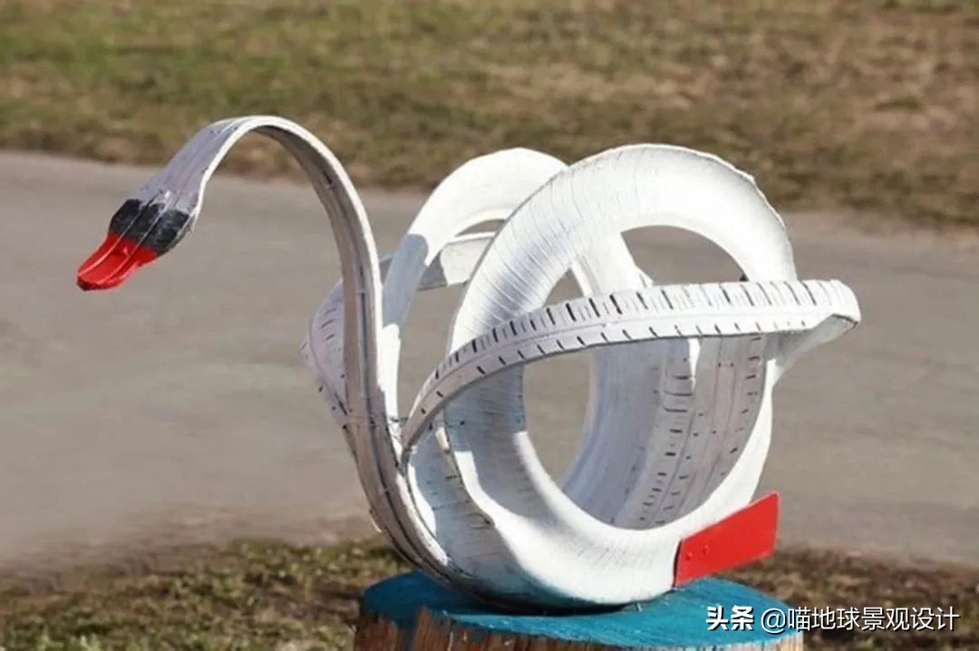 废旧轮胎再利用脑洞大开创意无限,废旧轮胎利用创意作品