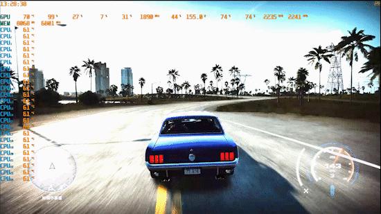 极品飞车21热度下完黑屏,玩极品飞车21电脑过热重启