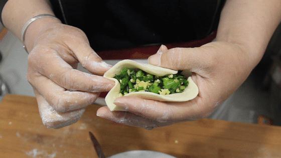 包子的花样包法好吃又好看,菜角包子和包法