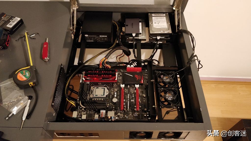 自己动手做一个节省空间的电脑桌,自制内藏电脑桌最全教程