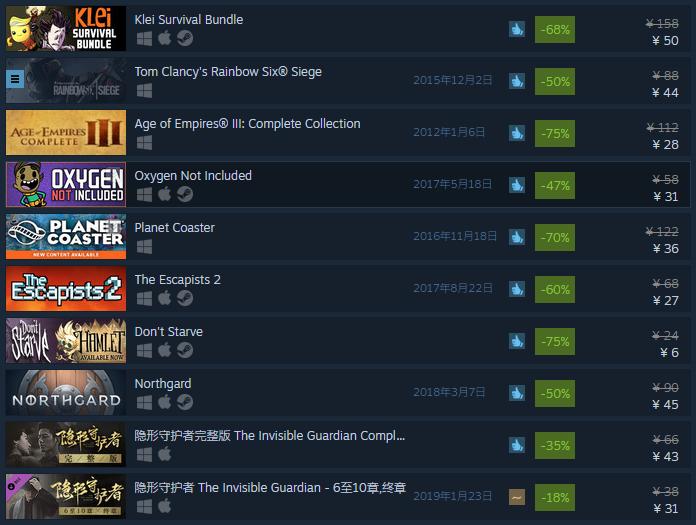 steam彩虹六号降价,steam彩虹6冬季特惠到哪天