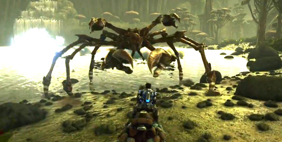 被夹住了就无论如何都不会放手,玩《方舟生存进化》须小心巨蟹怪