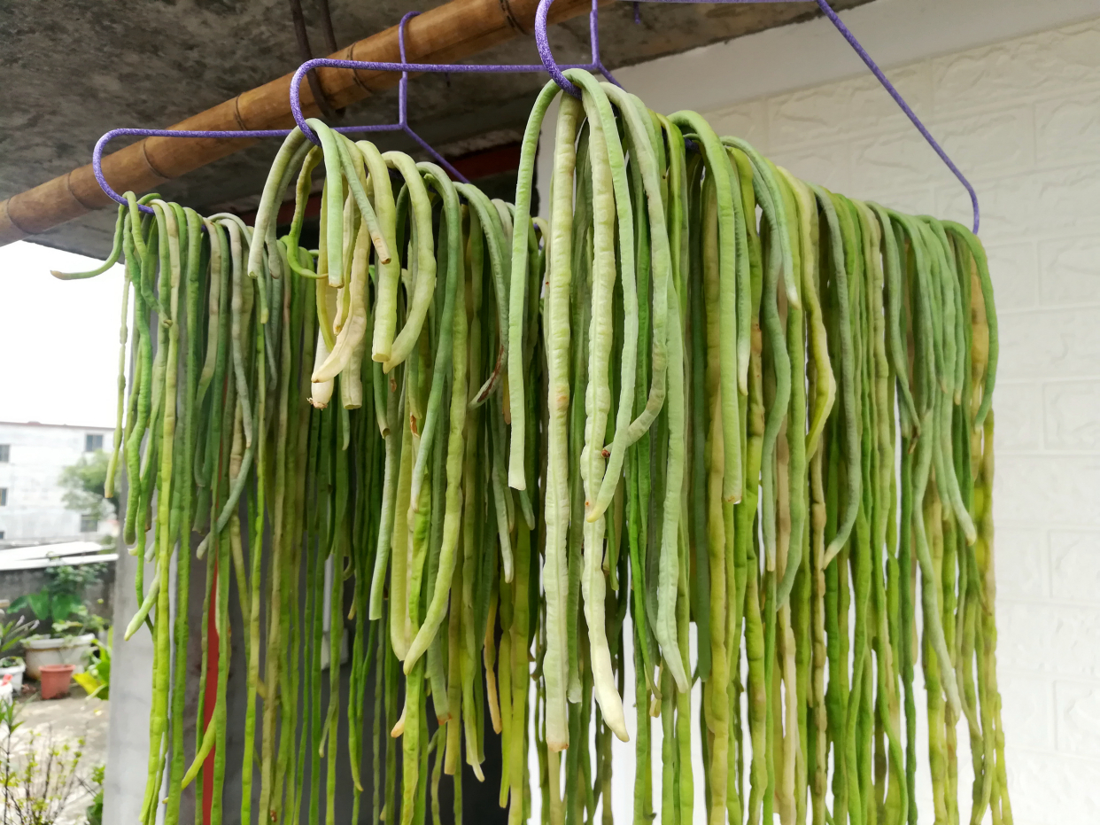 青菜晒干下饭菜,蔬菜焯水晾晒做成下饭菜