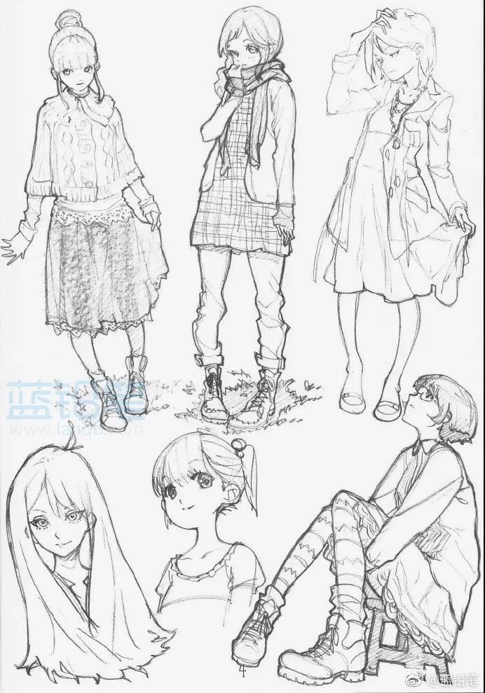 女生人物绘画技巧—少女篇，再也不怕是小萝莉还是御女傻傻分不清