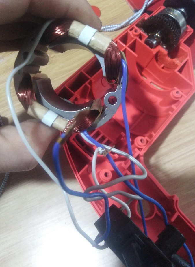 手电钻内部构造,手电钻的各组成部分图片