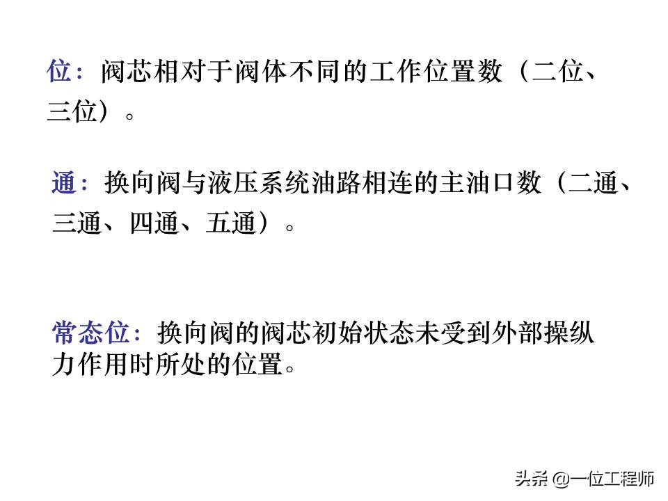液压控制阀的作用原理，64页内容介绍方向控制阀，值得学习