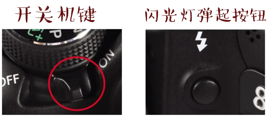 nikon单反相机按键功能介绍,8张照片科普模板