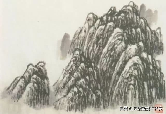 山水画技法山石的基本画法解析,中国山水画技法如何画山石