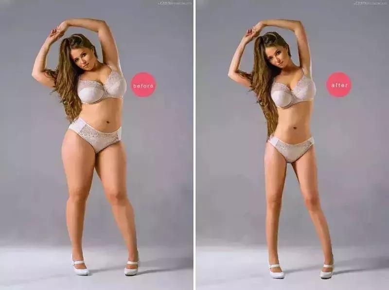 ps小技巧快速液化瘦身,ps不用液化工具怎么把胖人修瘦