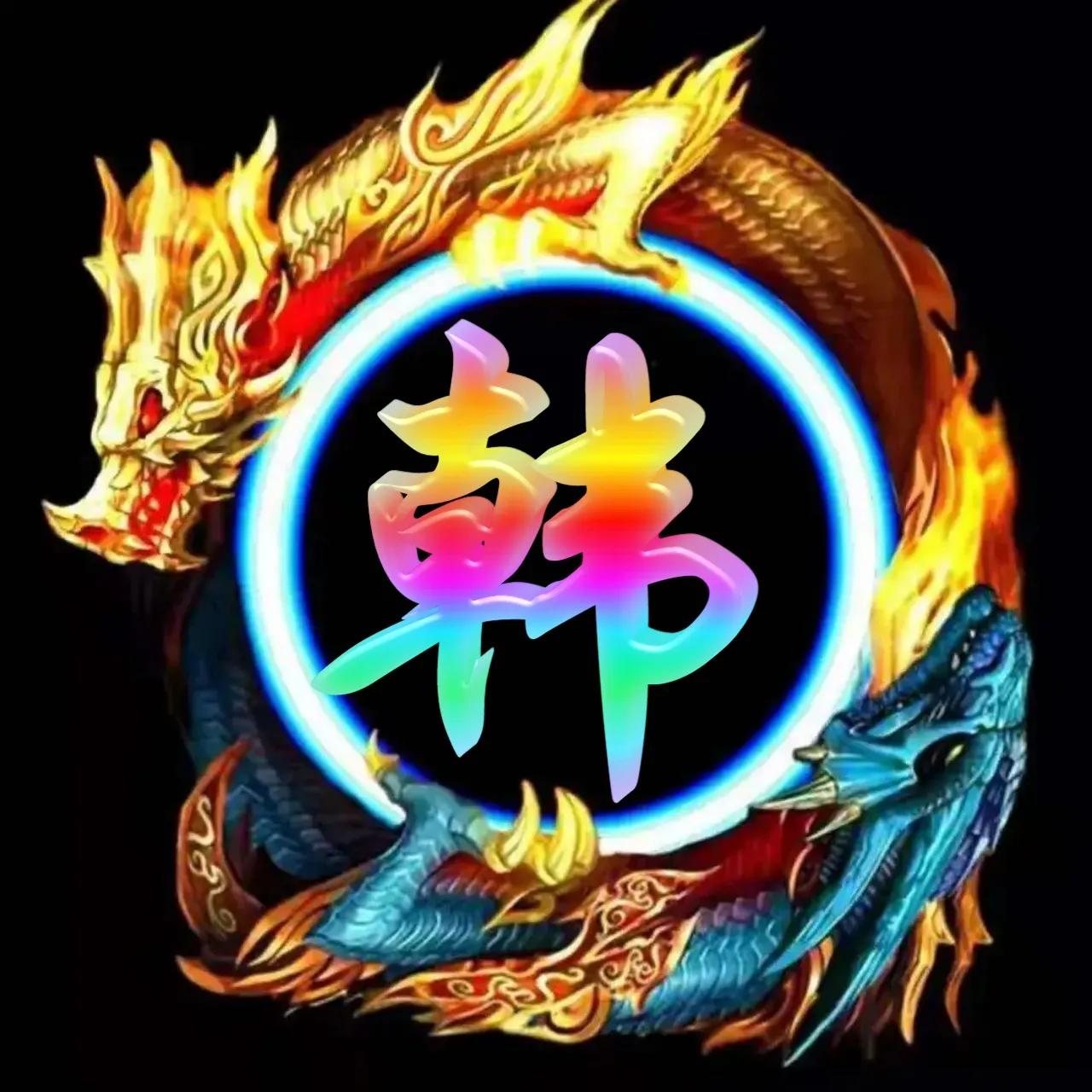 李姓氏微信头像带龙图案,冰墩墩姓氏微信头像龙