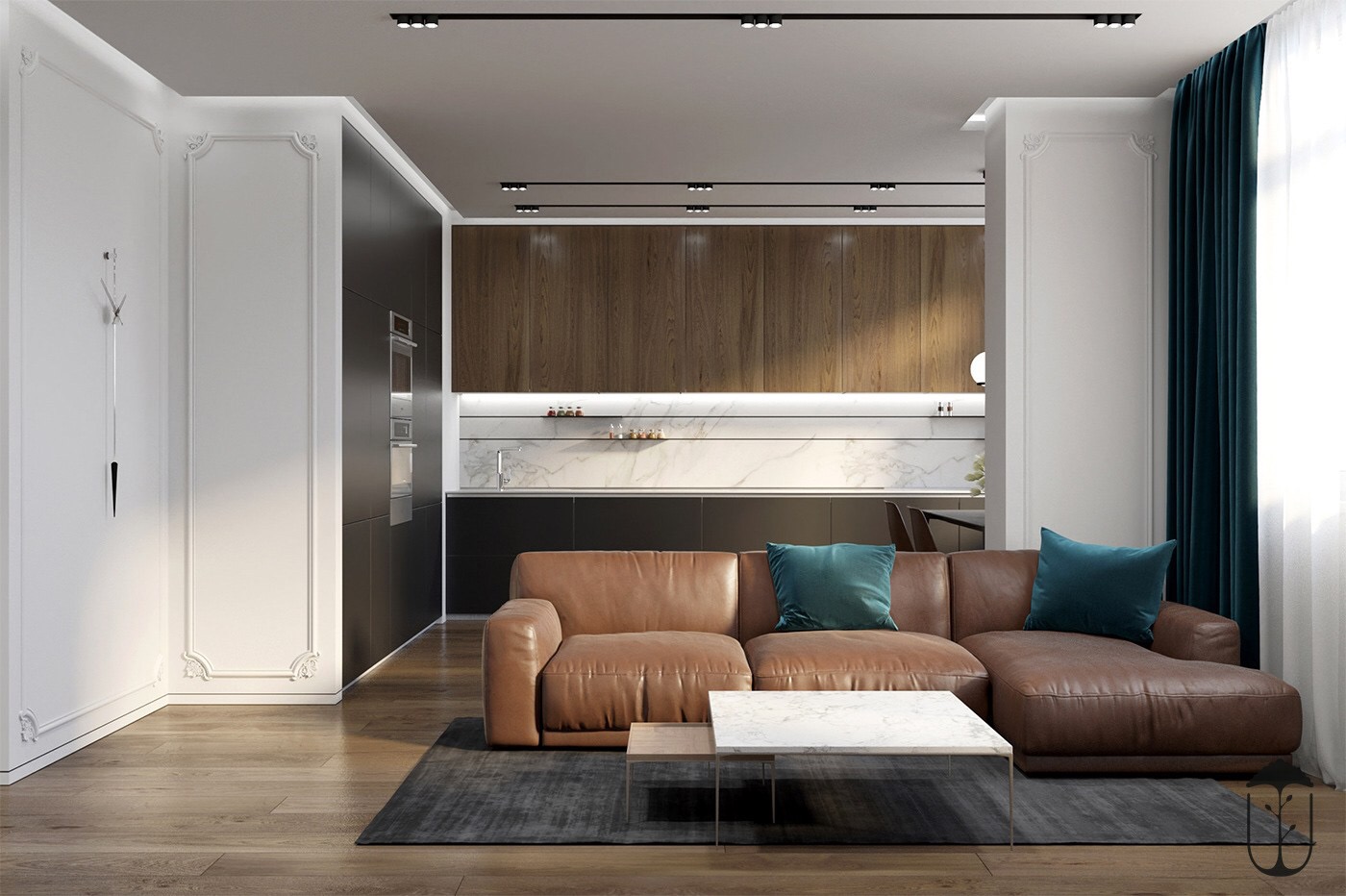 装修风格现代简约一房一厅,一眼就爱上小户型的装修