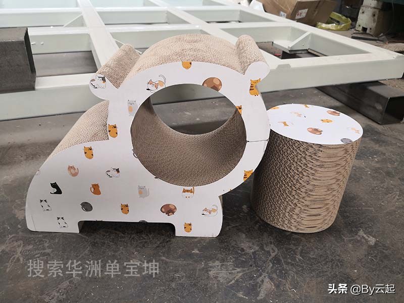 蜂窝板猫抓板切割机视频,猫抓板用瓦楞纸分切机