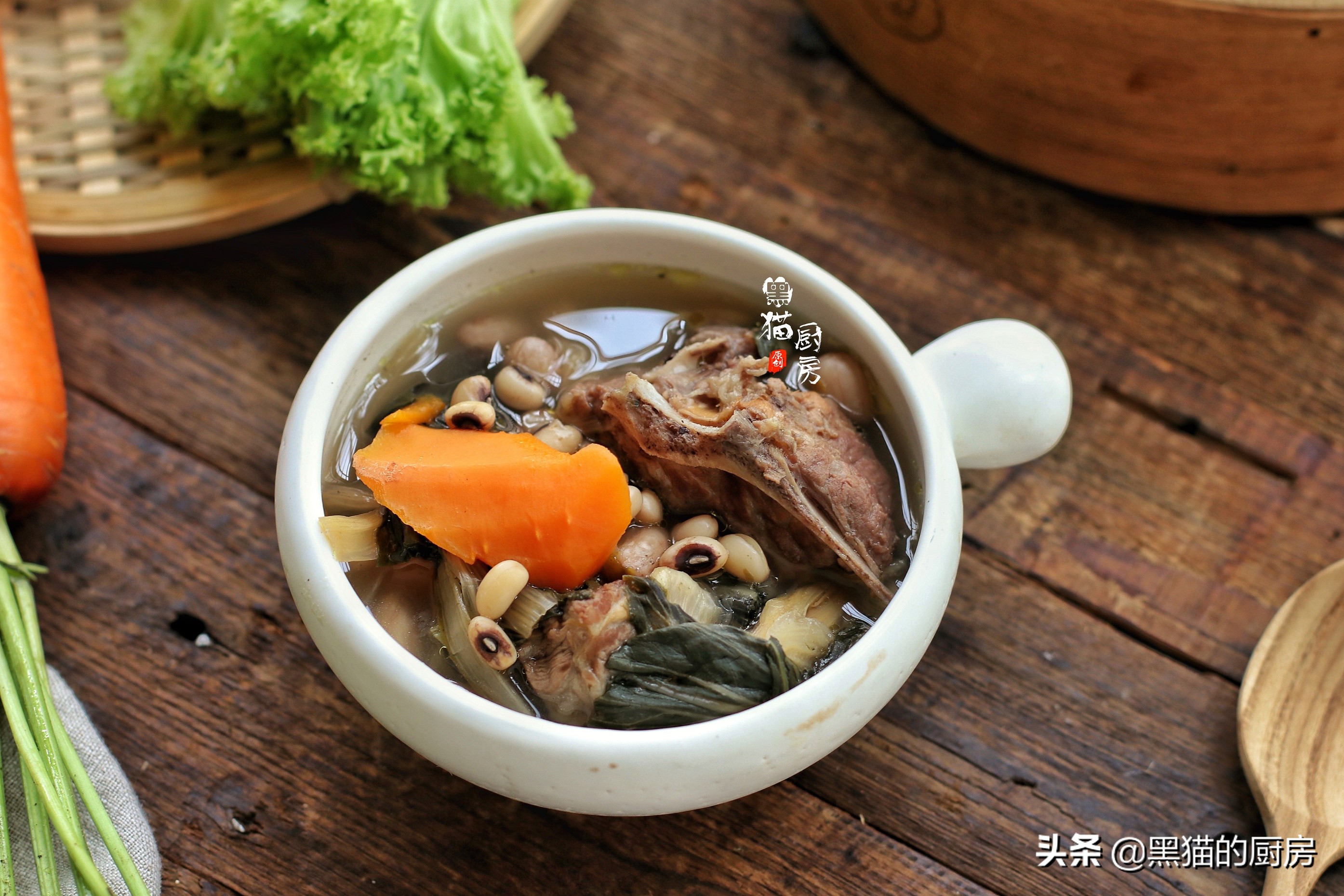 菜干和什么一起煲汤,冬天菜干清润祛湿汤