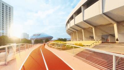 亚运城打卡地,沉浸式参观亚运网红打卡广场