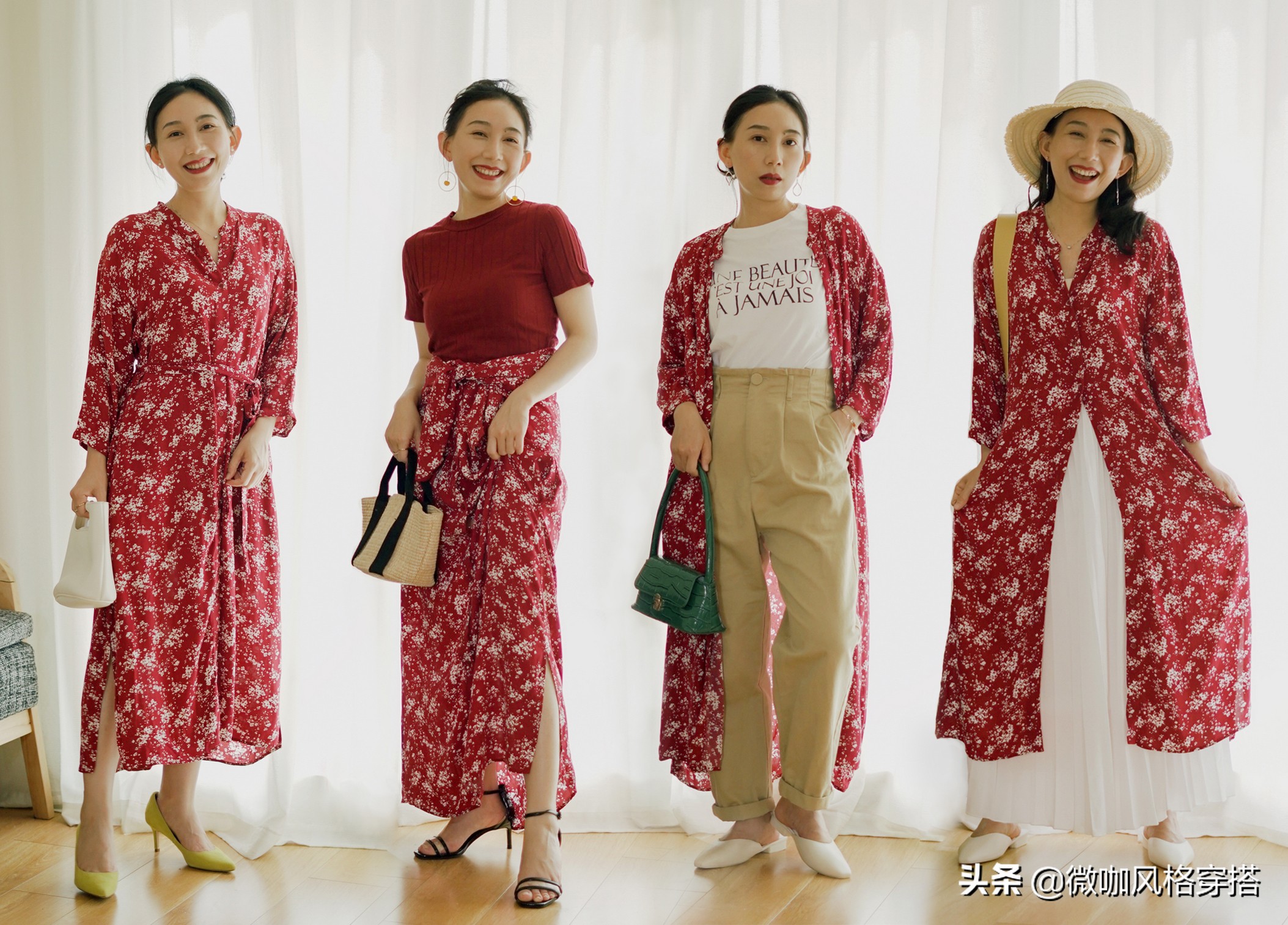 不撞衫无袖碎花连衣裙,黄色碎花连衣裙撞衫