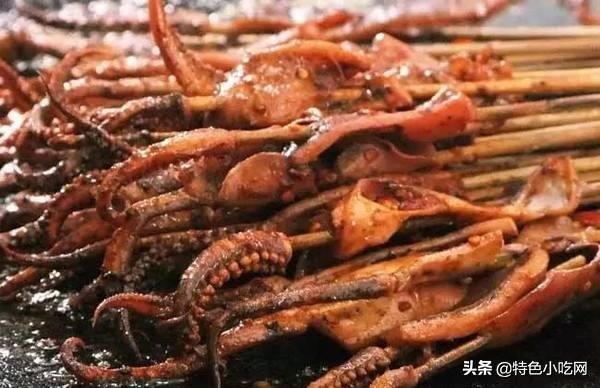 特色小吃网重点推荐---辽宁大连小吃铁板烤鱿鱼
