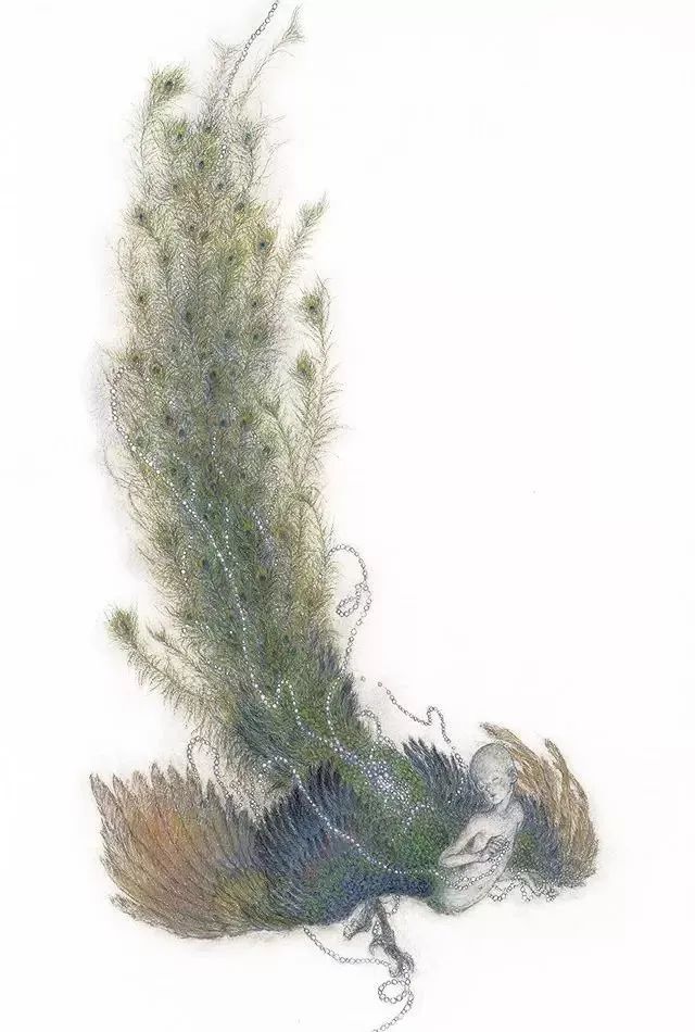 大鱼海棠唯美漫画插画设计,马克笔插画大鱼海棠