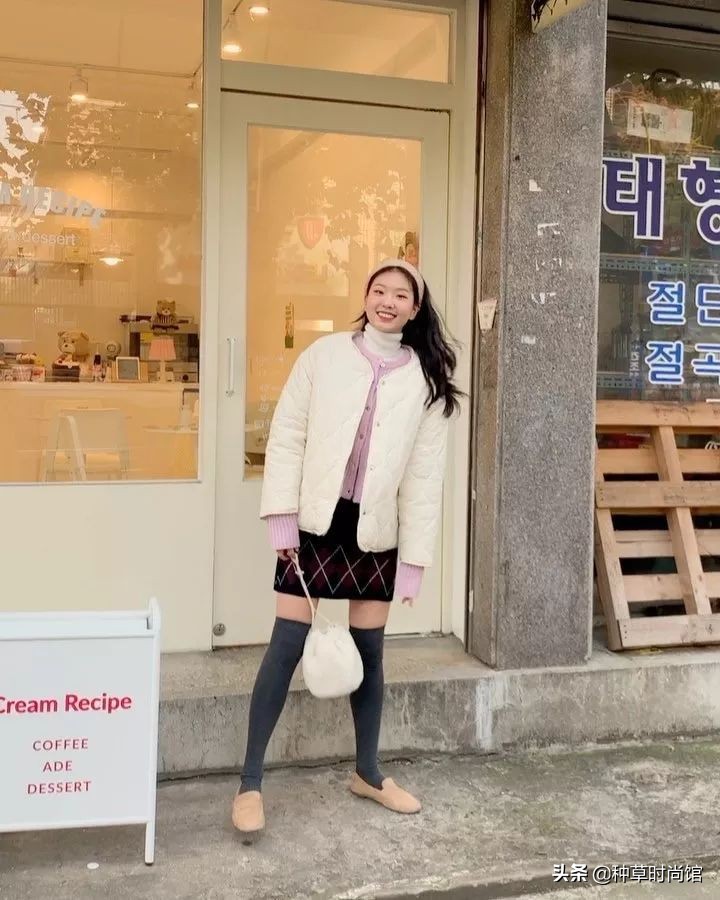 羽绒服裙子洋气,羽绒服裙子穿搭女高级感