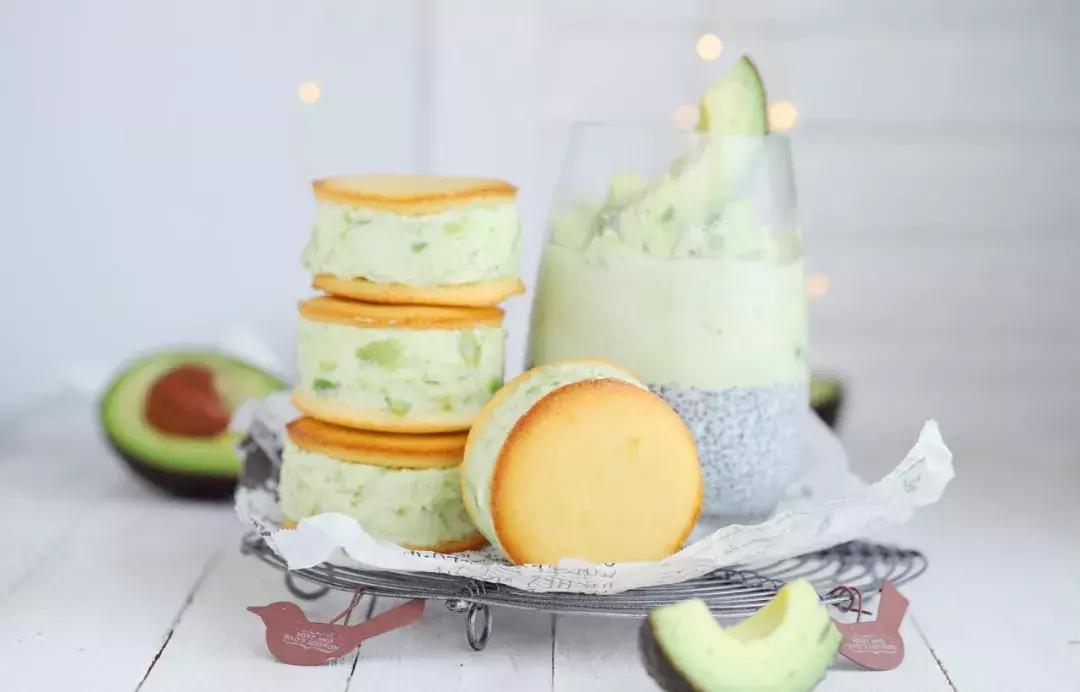 牛油果爆浆芝士三明治,牛油果三明治冰淇淋