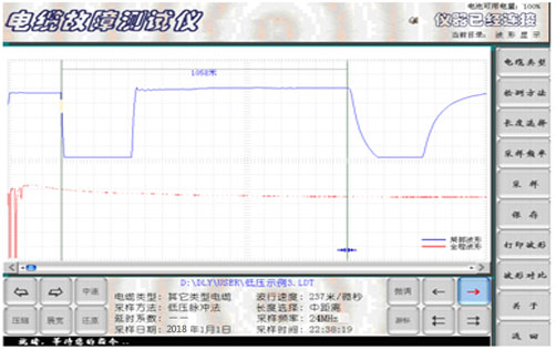 脉冲波段怎么判断电缆故障,电缆故障测试脉冲波形