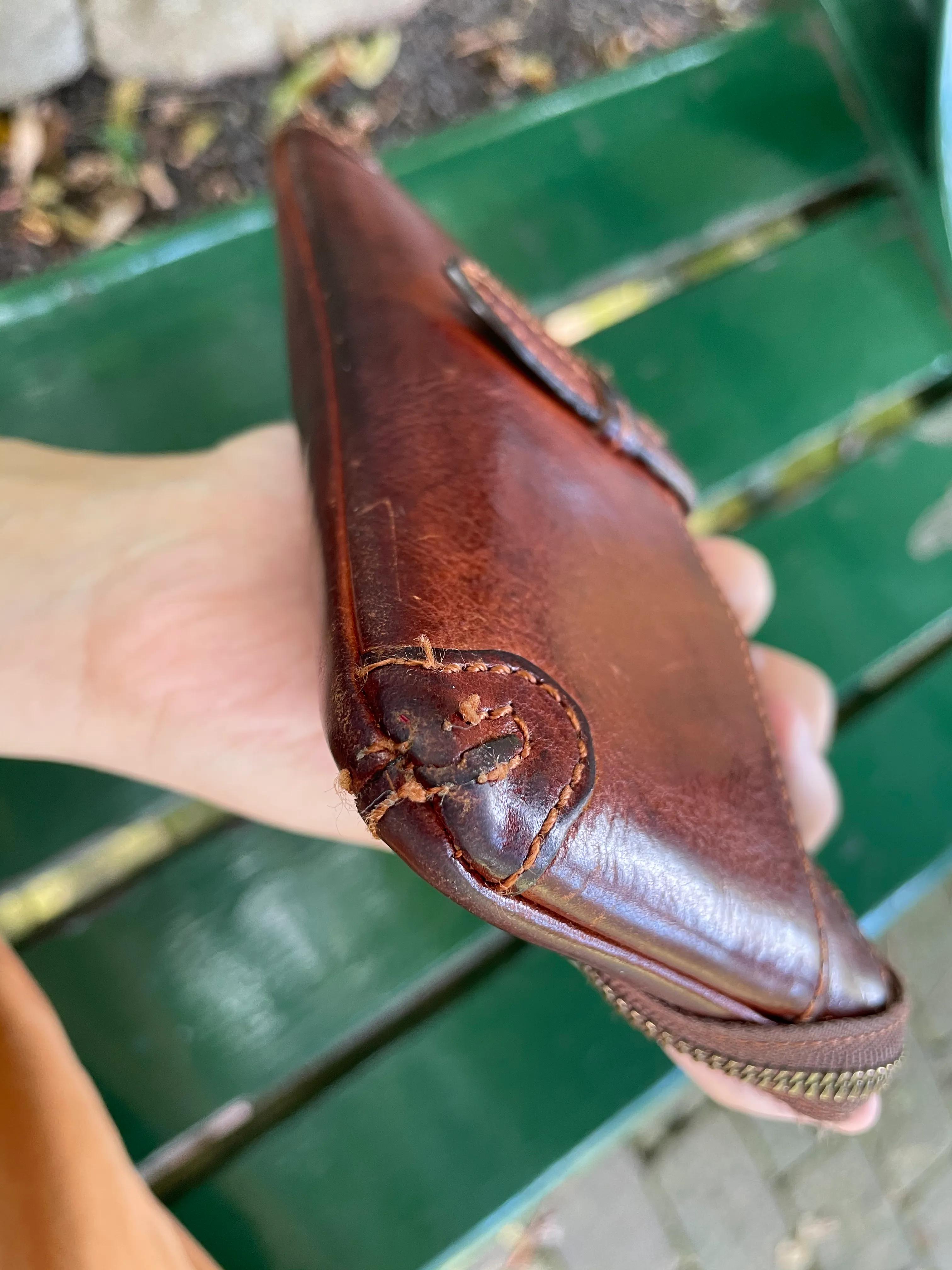 用了十多年的旧钱包,手工牛皮钱包耐用吗