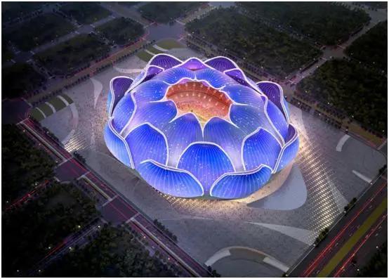 恒大新建10万人足球场,广州恒大新建专业足球场效果图