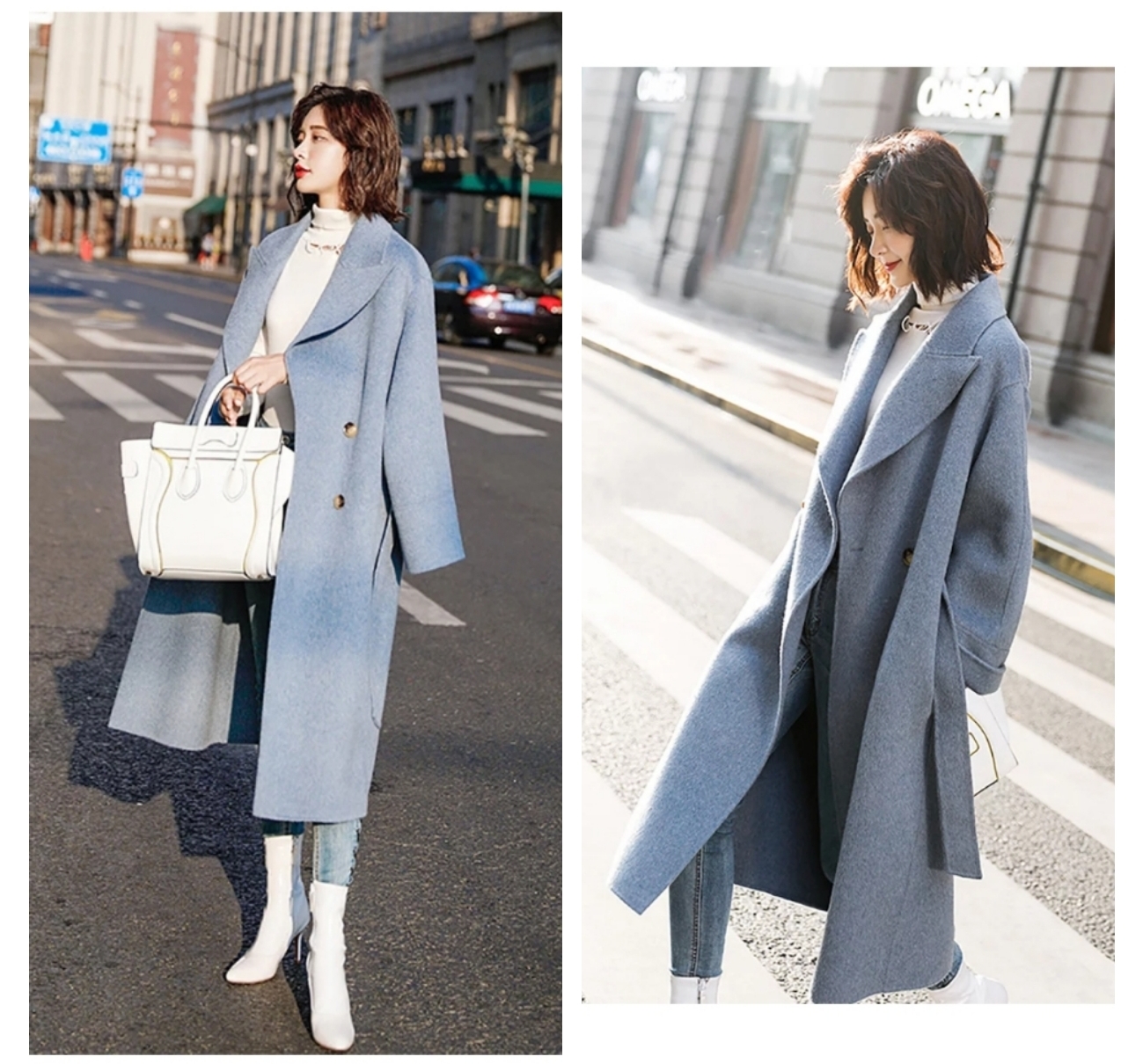 小个子女生的摩登美学，8款呢子大衣让你冬季美出新高度