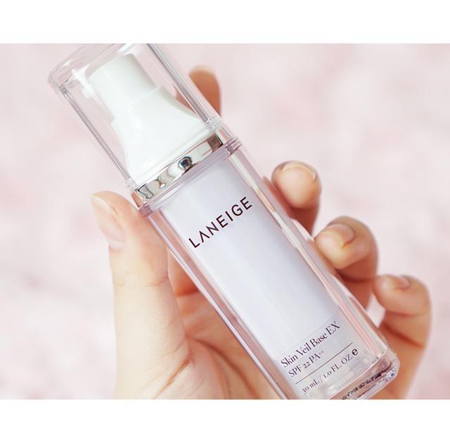 兰芝绿隔离和紫隔离的区别,兰芝雪纱紫隔离真假鉴别图