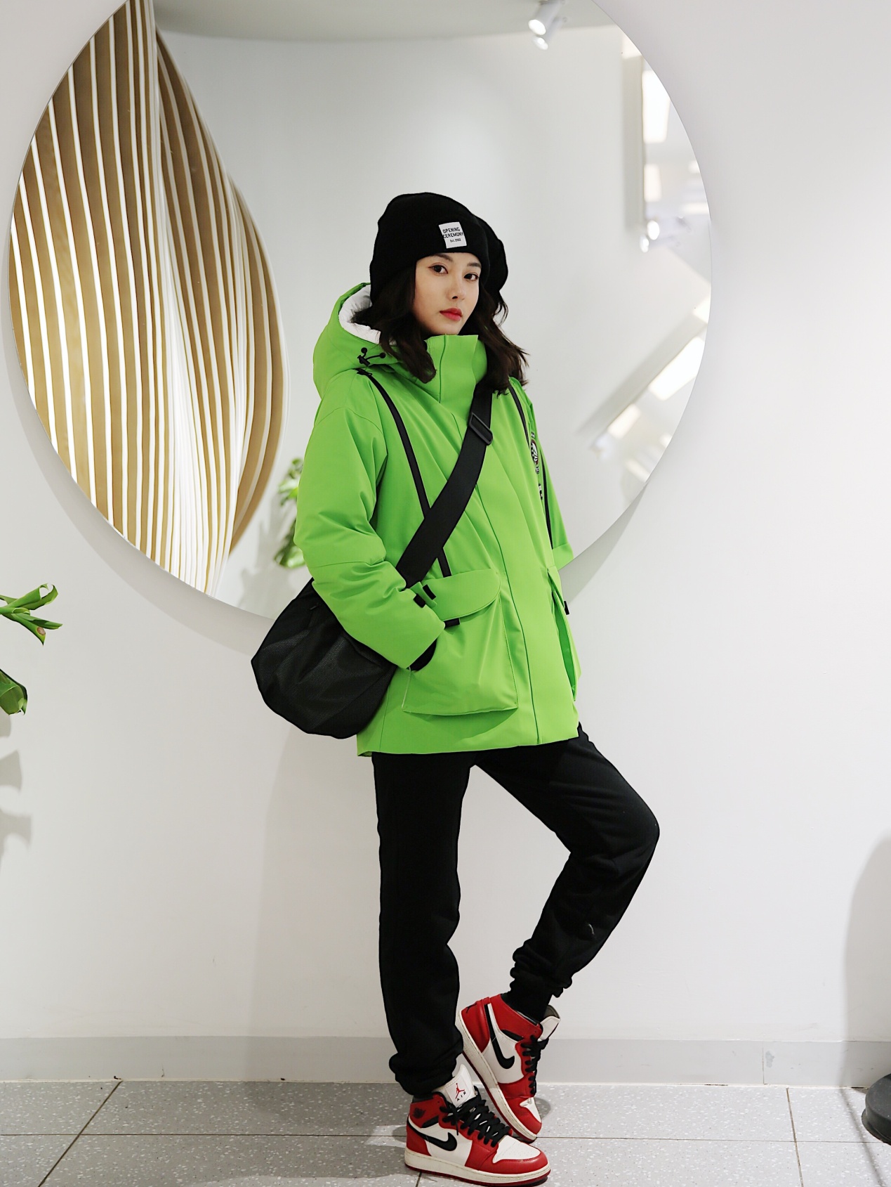 斯嘉丽·约翰逊波司登,新年穿搭羽绒服高级感