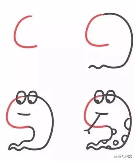 简笔画用字母m画一辆自行车,创意字母简笔画启蒙