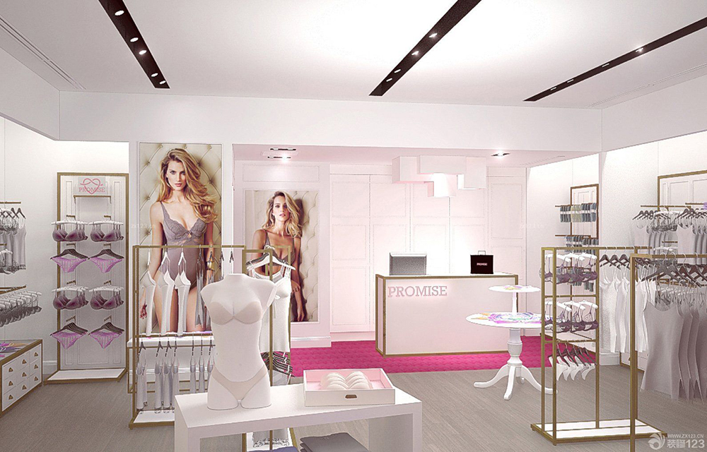 昆明内衣店装修风格大全,内衣店装修设计团队