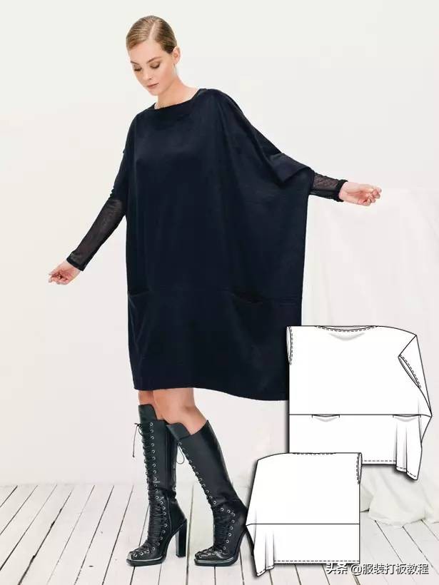 时装设计图手绘教程,服装制版图案大全