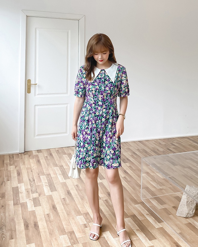 早秋微胖妹子适合的吊带连衣裙,夏天穿搭女微胖雪纺连衣裙