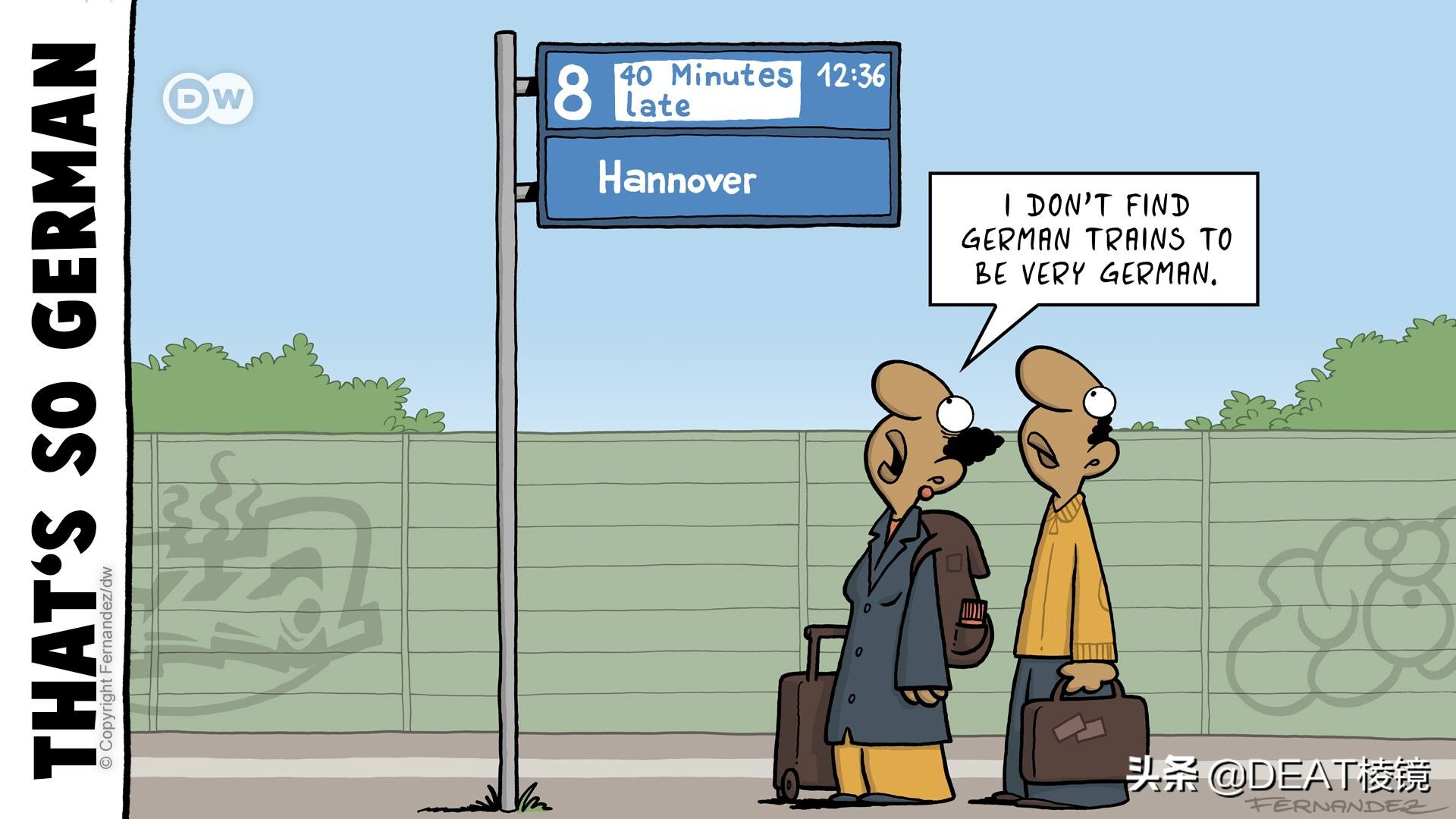 德国人的圣诞树,可能是啤酒瓶做的——漫画家笔下的德国人