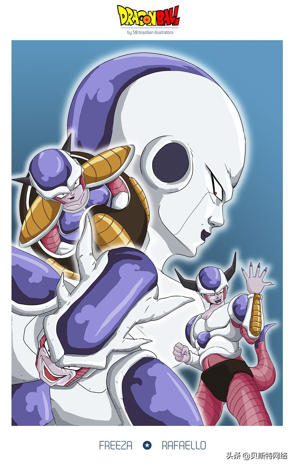 日本动漫插画师七龙珠,手绘龙珠经典插画
