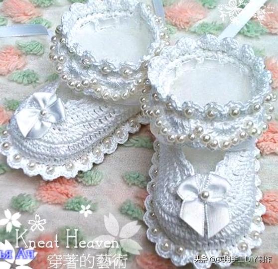「针织作品」55款美美的蕾丝花朵宝宝鞋子，宝妈们不要错过哦